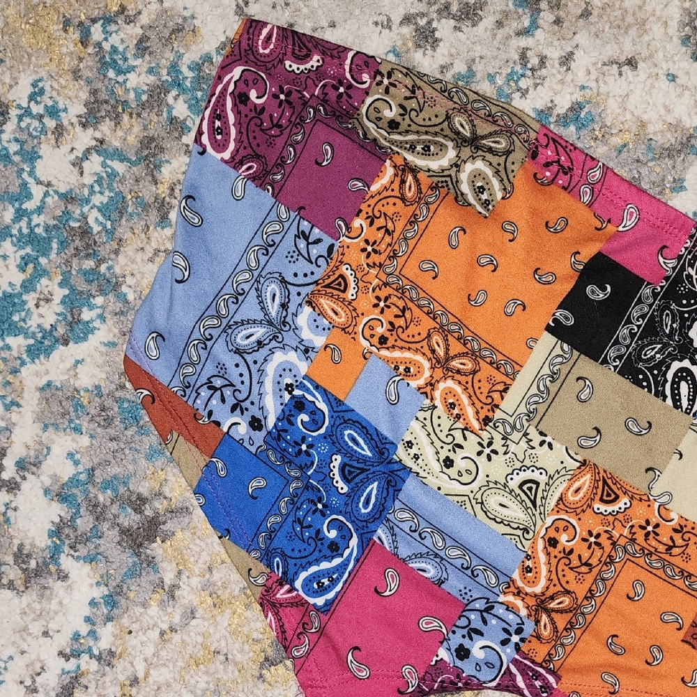 Love J Multicolor Paisley Bandanas Patchwork Stra… - image 3